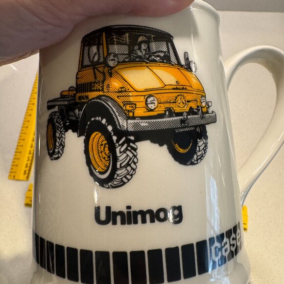 VINTAGE RARE - 1980s Mercedes Benz Unimog Truck Coffee Cup - Picture 10 of 10
